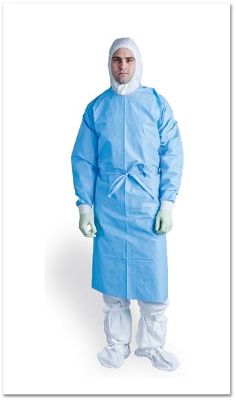 Picture of BioClean-C Sterile Chemo Apron w/Sleeves - S-BCAS